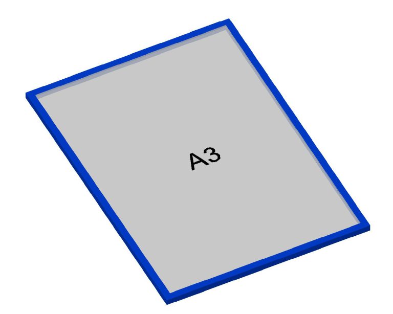 VE25 - A3 Magnet Frame modüler sistem bileşeni