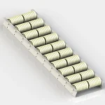 CVRT-14- Elastomer Roller, Serrated Surface modüler sistem bileşeni