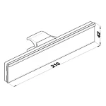 VE13 - Shelf Price Tag Hanger (Large) modüler sistem bileşeni