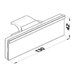 VE14 - Shelf Price Tag Hanger (Small) modüler sistem bileşeni
