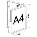 VE04 - A4 Triangle Visual modüler sistem bileşeni