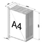 VE12B - 10 Pack A4 Display​ modüler sistem bileşeni