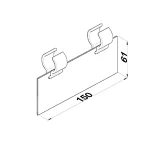 VE23 - Hanging Tag Holder modüler sistem bileşeni