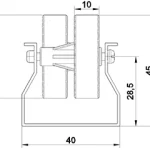 CVRT-20Y - PP Roller modüler sistem bileşeni